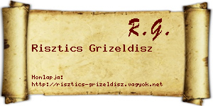 Risztics Grizeldisz névjegykártya